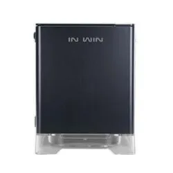 Inwin a1 rgb cube case mini tower mini itx alimentatore 600w 80 plus bronze incluso pannello in vetro temperato black