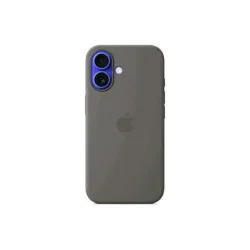 Apple iphone 16 silicone case cover magsafe in silicone stone gray