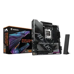 Gigabyte b840m aorus elite wifi6e scheda madre - cpu amd ryzen 9000, vrm a 10+2+2 fasi, fino a 8200 mhz ddr5 (o.c.), 2 x m.2
