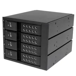 Startech.com sistema backplane mobile per rack hot-swap portatili a 4 bay alloggiamenti per hdd sas ii / sata iii 3,5\ - 6 gbps