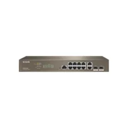 Tenda teg5312f switch 10 porte gigabit 10/100/1000 + 2p sfp l3 managed