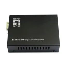 Levelone gvt-2015 convertitore multimediale di rete 1000 mbit/s modalità multipla, modalità singola nero