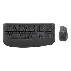 Logitech signature comfort plus mk880 grafit maus-tastaturkombination, kabellos, bluetooth, anpassbar via logi options+