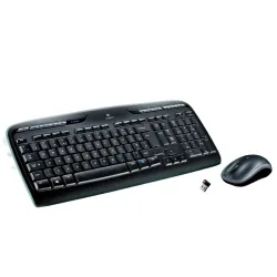 Logitech wireless combo mk330 tastiera mouse incluso usb qwerty spagnolo nero, grigio