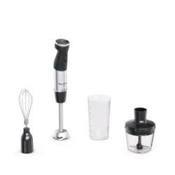 Moulinex dd6738 frullatore ad immersione 1000w lame powelix 20 velocita` con tritatutto frusta e bicchiere da 800 ml nero