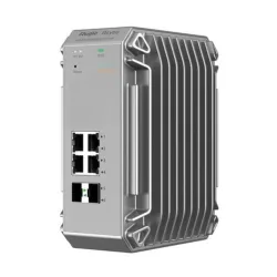 Reyee cloud industrial switch l2 full managed ip40. 4x1ge poe+ power budget 120w 2xsfp
