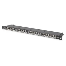 Digitus patch panel 24 porte schermato cat6 0,5 unit? rack 19