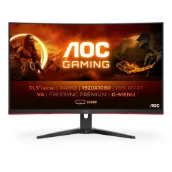 Aoc c32g2ze/bk gamming 31.5 w-led full hd1920x1080p curvo 1 ms 240 hz hdmi displayport nero
