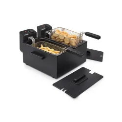 Princess 183028 friggitrice elettrica a doppio cestello 2x3lt 3600w nero