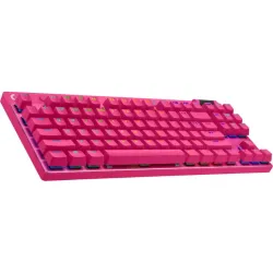 Logitech g pro x tkl tastiera giocare rf senza fili + bluetooth qwerty us international magenta