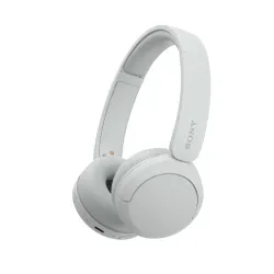 Sony cuffie bluetooth wireless wh-ch520 - durata della batteria fino a 50 ore con ricarica rapida, stile on-ear - bianco