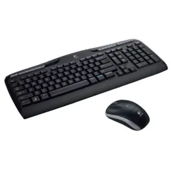Logitech wireless combo mk330 tastiera mouse incluso ufficio usb azerty francese nero