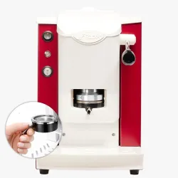Faber slot plast lite2.1 borgogna bianco (spborblt2.1) - macchina caffe a cialde - 95 gradi - portacialde estraibile