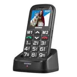 Brondi amico unico+ ds grandi tasti nero