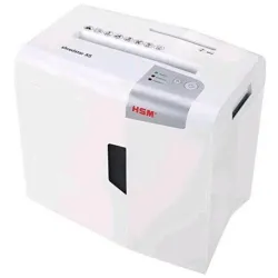 Hsm shredstar x5 distruggidocumenti a frammento cestino 12lt capacita` 5 fogli colore bianco/silver