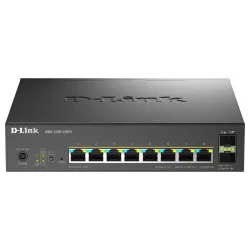 D-link switch 10-port multi-gigabit smart managed poe+ including 8 multi-gigabit 2.5g poe and 2 10g