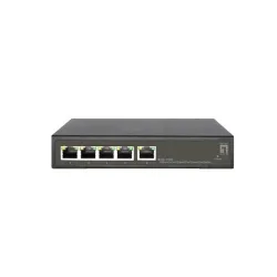 Levelone ges-2105p switch di rete gestito l2 gigabit ethernet (10/100/1000) supporto power over ethernet (poe) nero