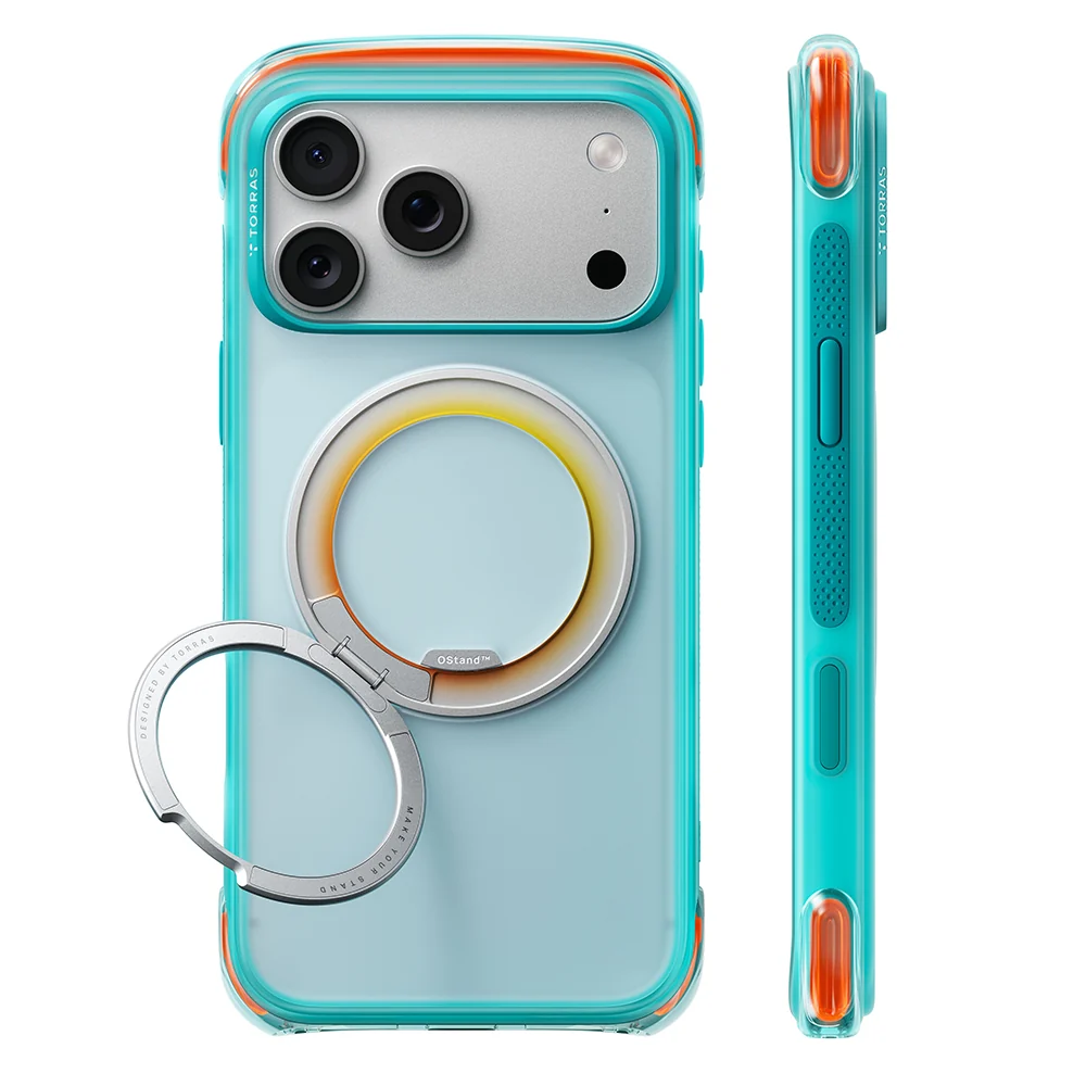 Custodia MagSafe per Apple iPhone 18 Pro Max / 17 Pro Max, Torras, O3 Air Core, Turchese — 1