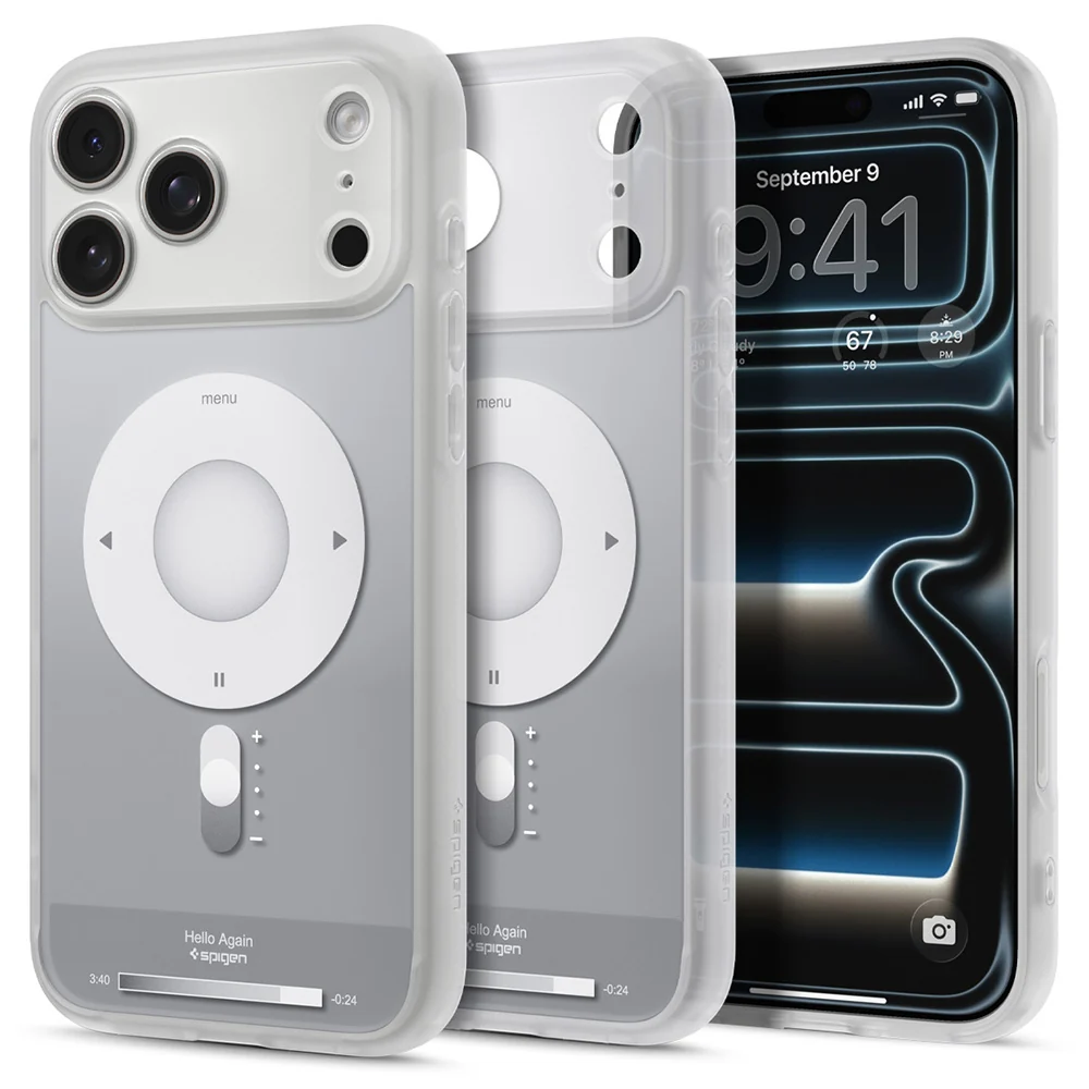 Custodia MagSafe per Apple iPhone 18 Pro / 17 Pro, Spigen, Ultra Hybrid Classic, Argento ACS12167 — 1