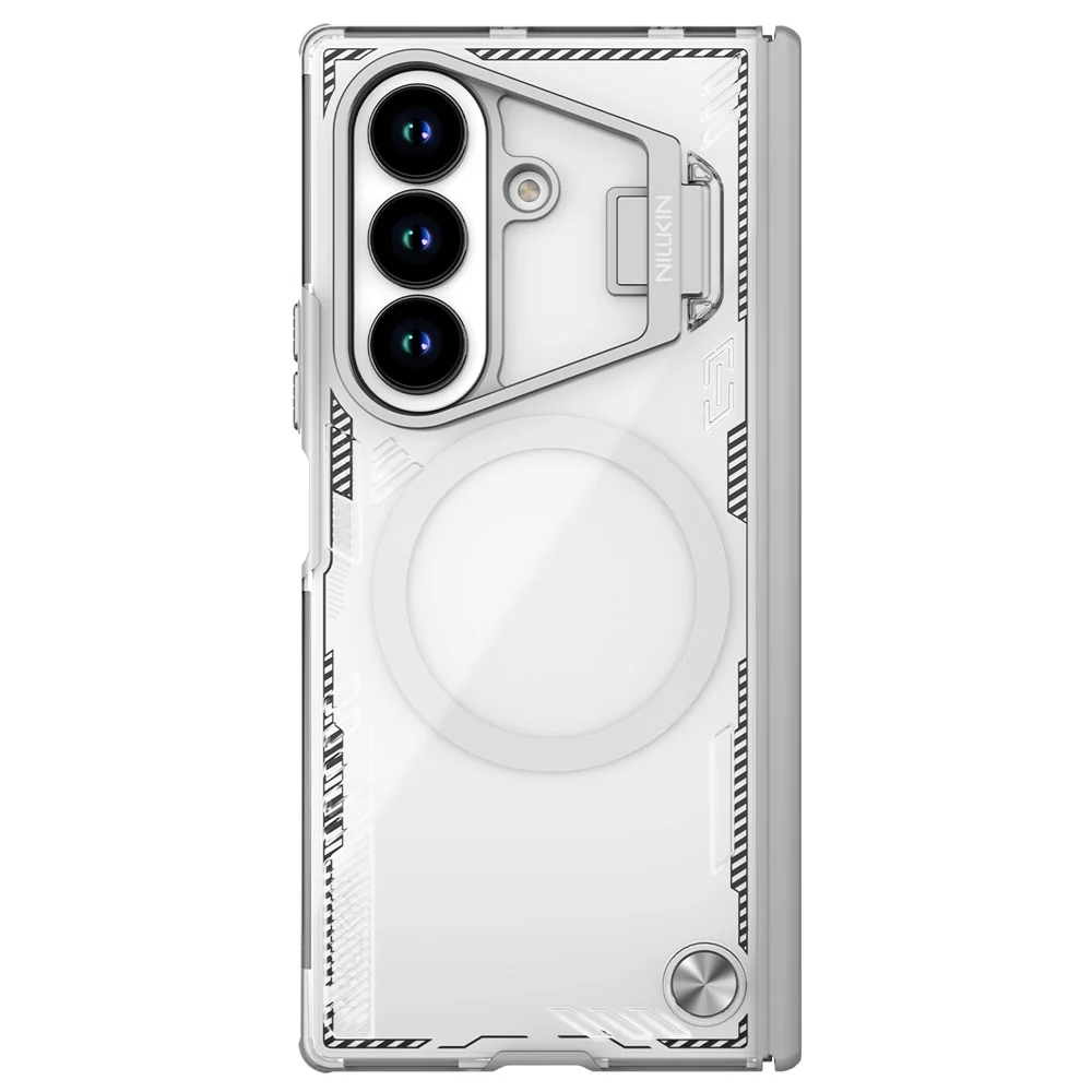 Custodia MagSafe per Samsung Galaxy Z Fold7 F966, Nillkin, Iceblade Prop con ritaglio per fotocamera, Grigio — 1