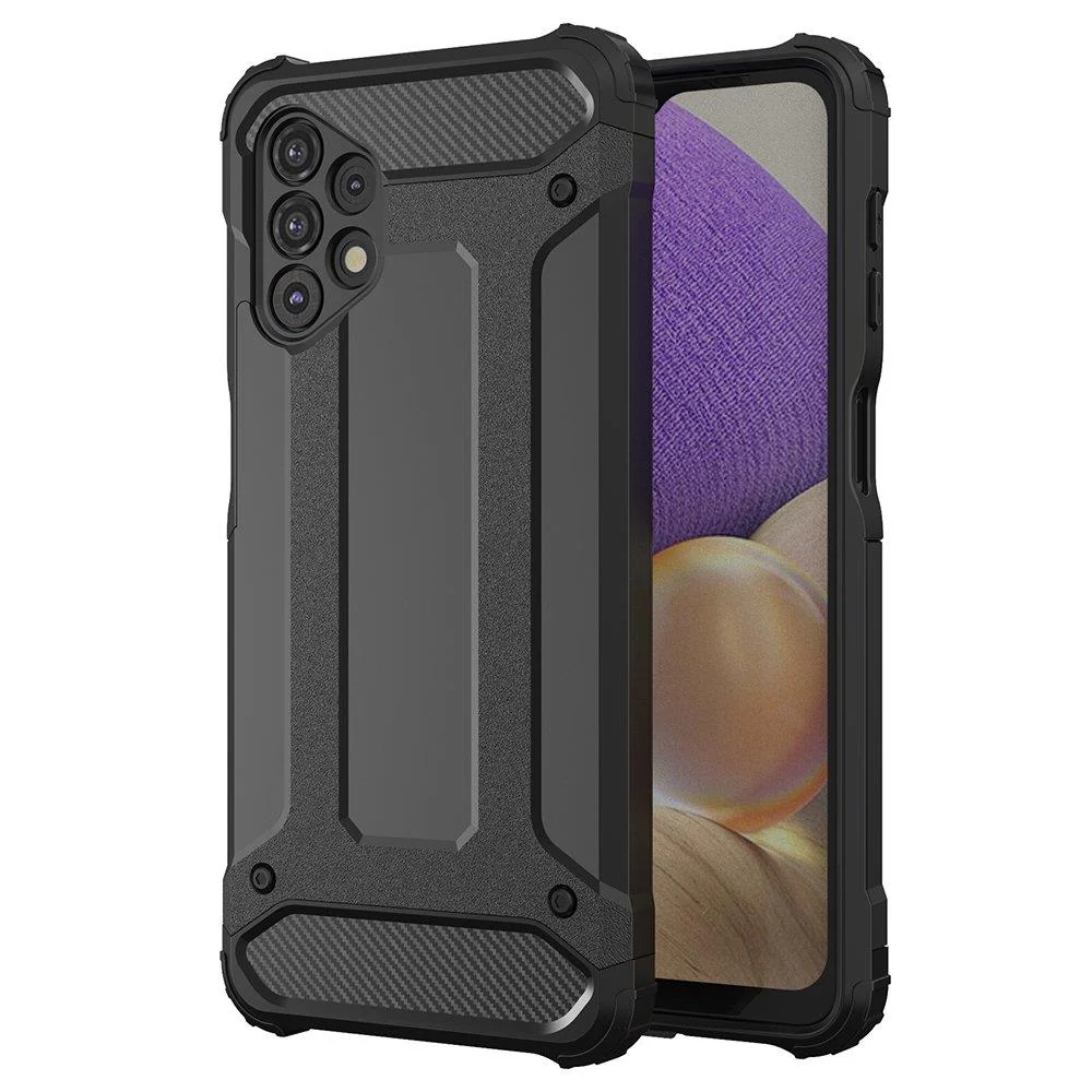 Custodia per Samsung Galaxy A53 5G A536, OEM, Hybrid Armor, Nera — 1
