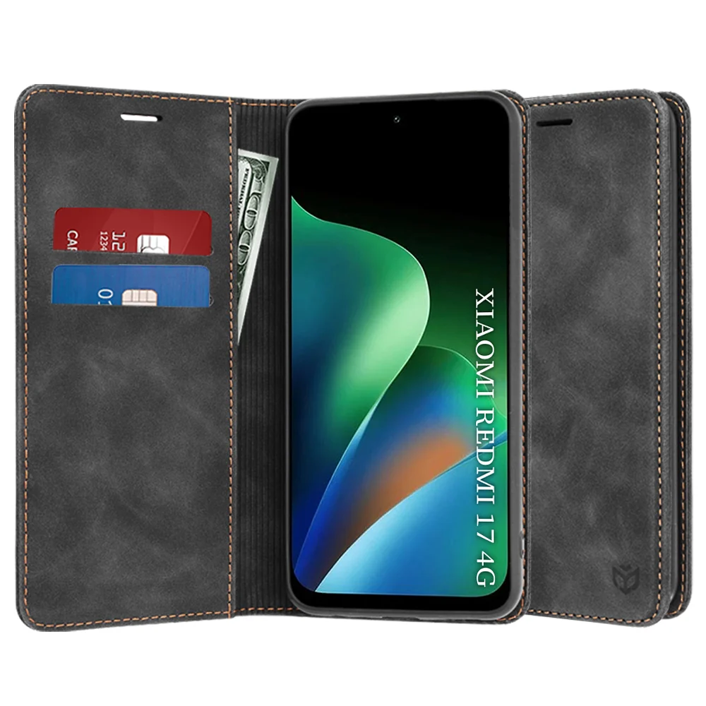 Custodia per Xiaomi Redmi 17 5G / 17 4G, Techsuit, Confy, Nera — 1