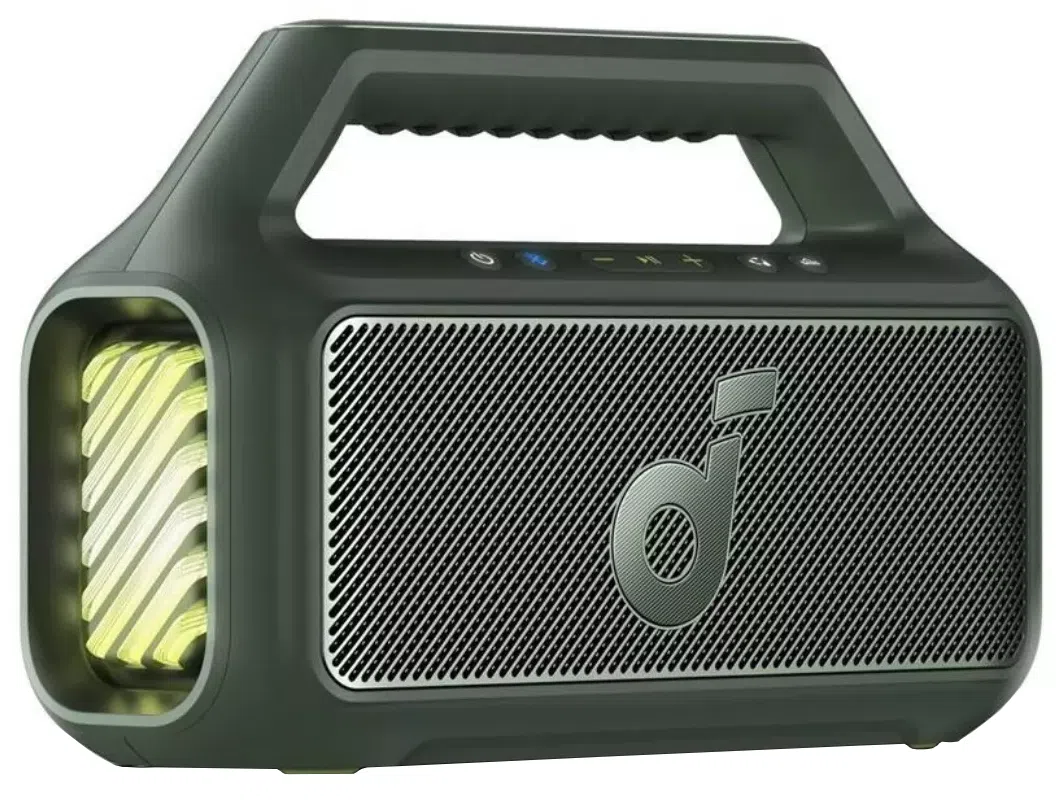 Cassa Portatile Bluetooth Anker SoundCore Boom 2 Nuova Versione, 80W, TWS, RGB, Impermeabile, Verde A3138062 — 1