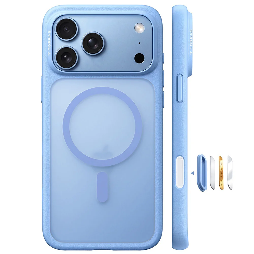 Custodia MagSafe per Apple iPhone 18 Pro Max / 17 Pro Max, Torras, Guardian, Blu — 1