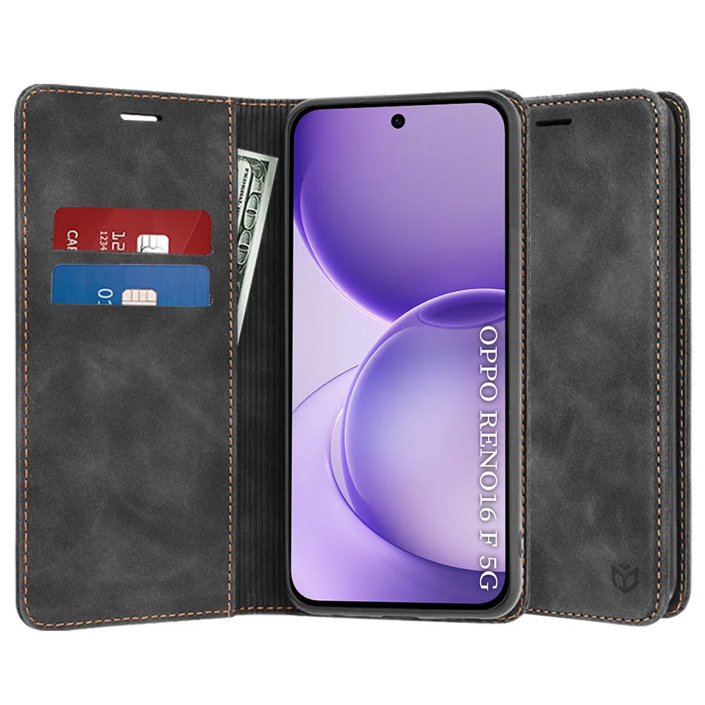 Custodia per Oppo Reno16 F / Reno16 FS, Techsuit, Confy, Nera — 1