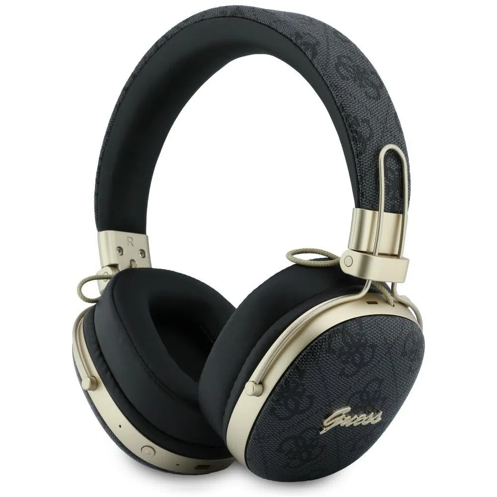 Auricolari Bluetooth Guess Metal 4G Script Logo, A2DP, Nero — 1