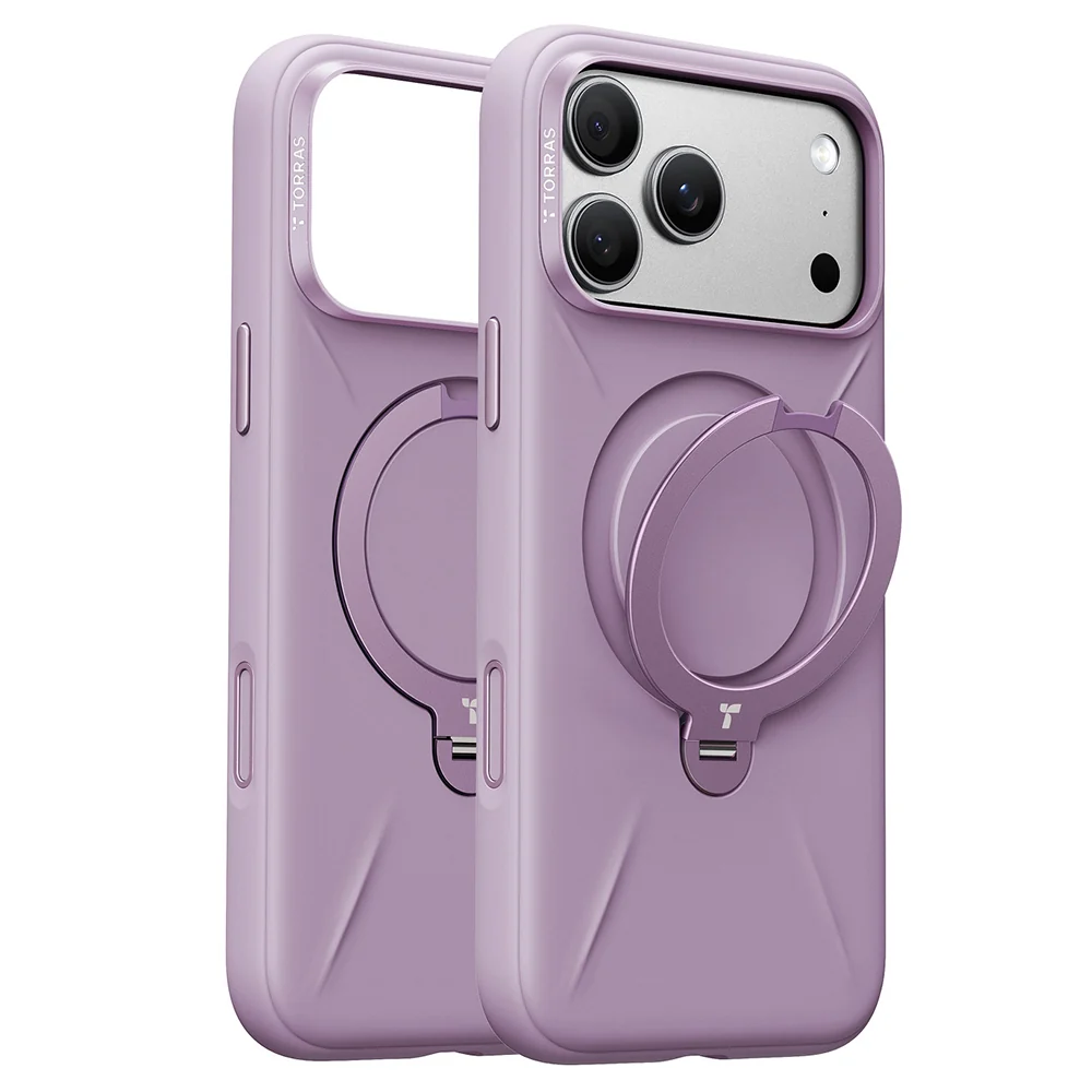 Custodia MagSafe per Apple iPhone 18 Pro / 17 Pro, Torras, QPRO Silicone, Viola — 1