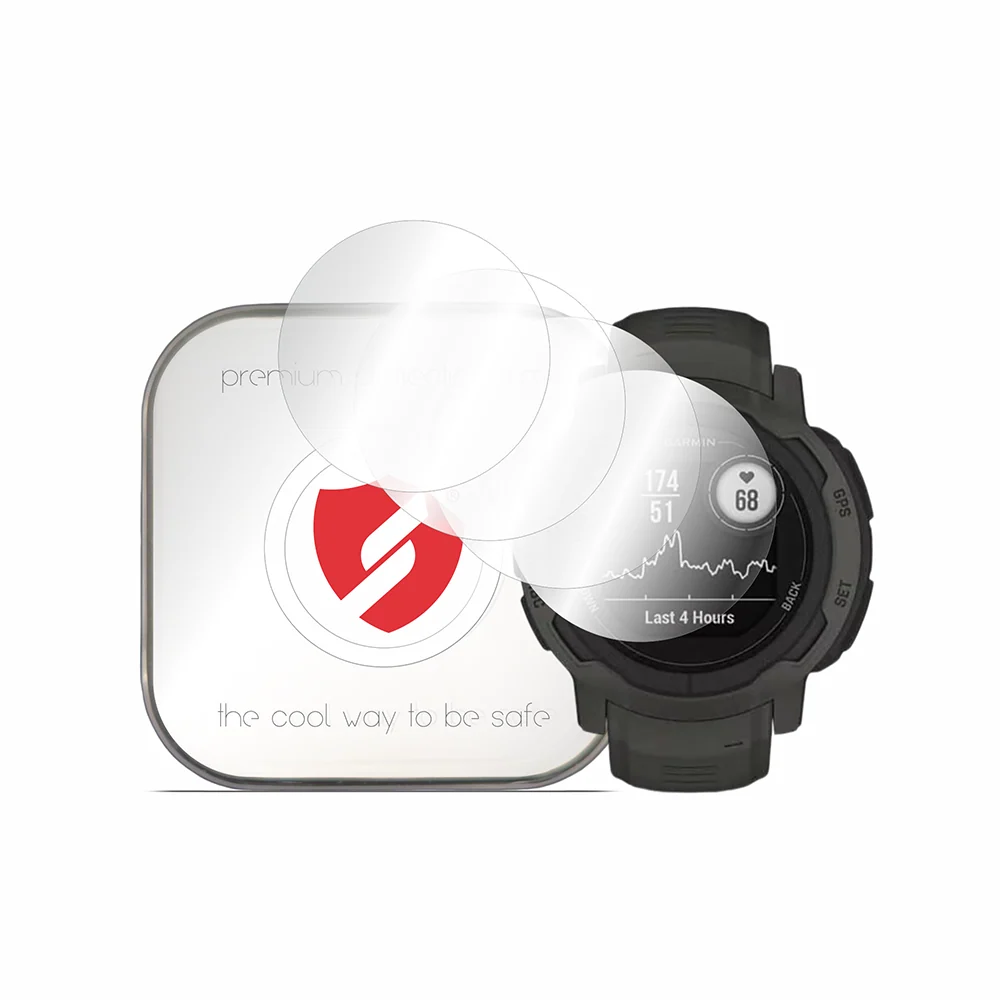Pellicola Protettiva Smart Protection Premium Classic per Garmin Instinct 2, Set da 4 pezzi, Plastica — 1