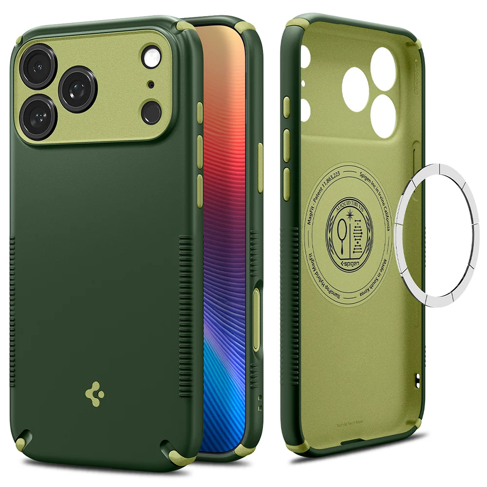 Custodia MagSafe per Apple iPhone 18 Pro / 17 Pro, Spigen, Caseology Nano Pop Hybrid, Verde ACS12176 — 1