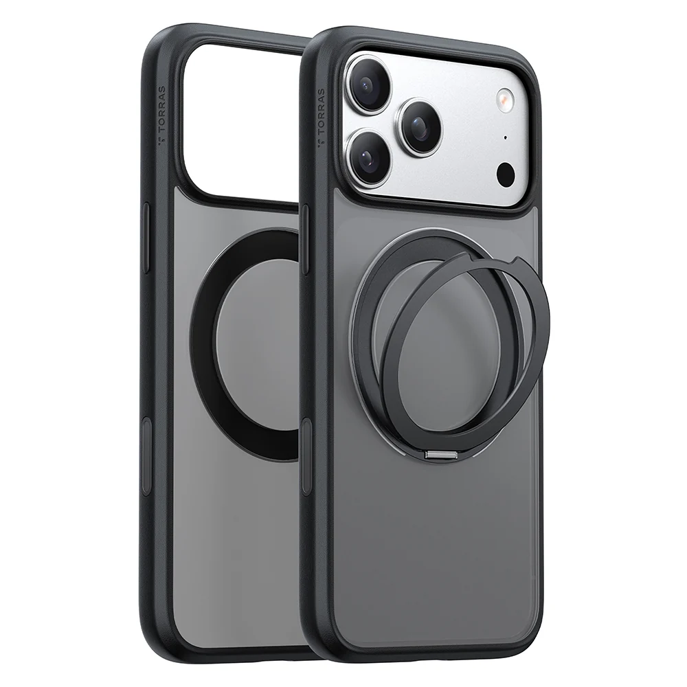 Custodia MagSafe per Apple iPhone 18 Pro Max / 17 Pro Max, Torras, Ostand O1 Guardian, Nera — 1