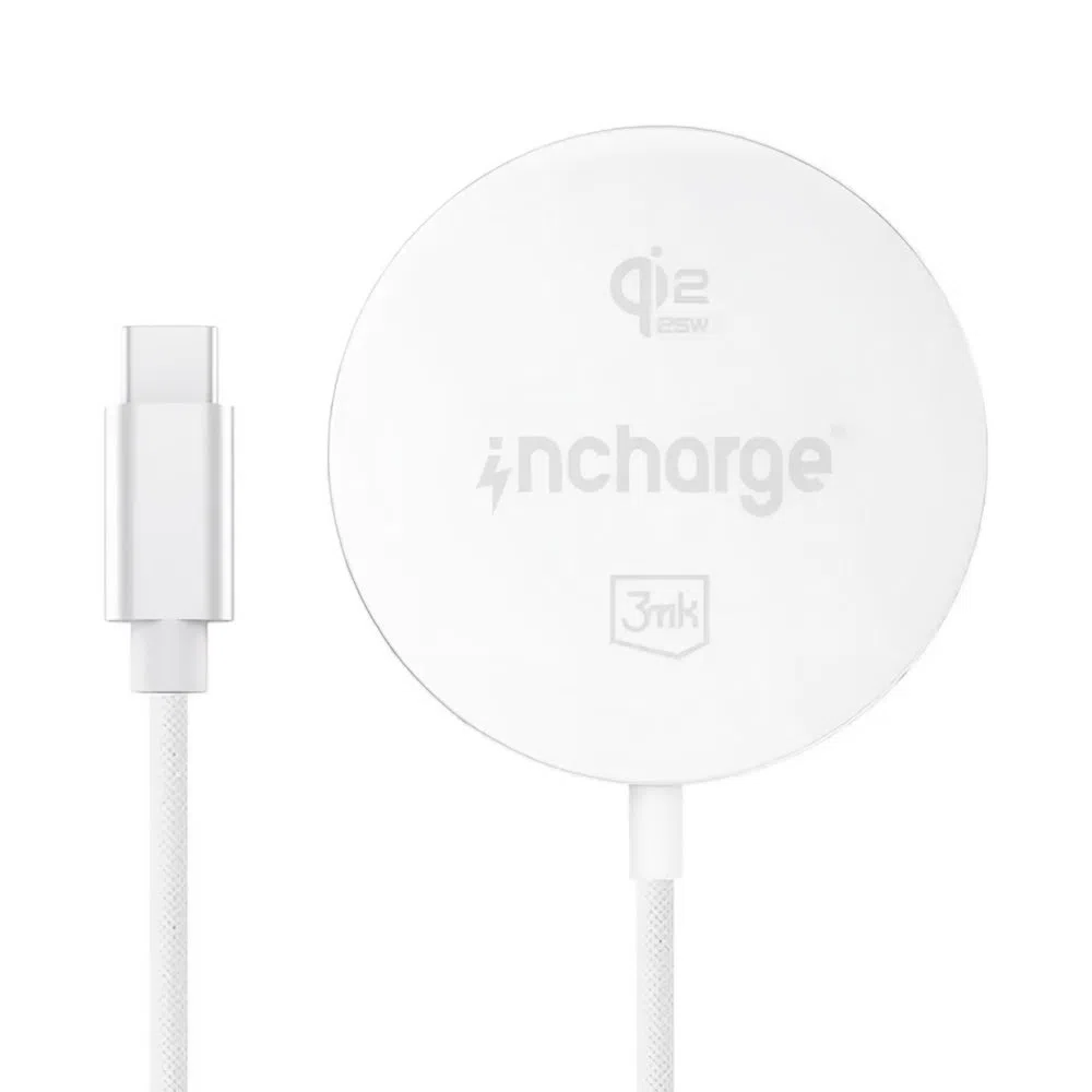 Caricatore Wireless da Rete 3MK Align, 25W, Bianco — 1