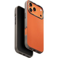Custodia per Apple iPhone 17 Pro, UNIQ, Lyden Leatherette, Beige Arancione