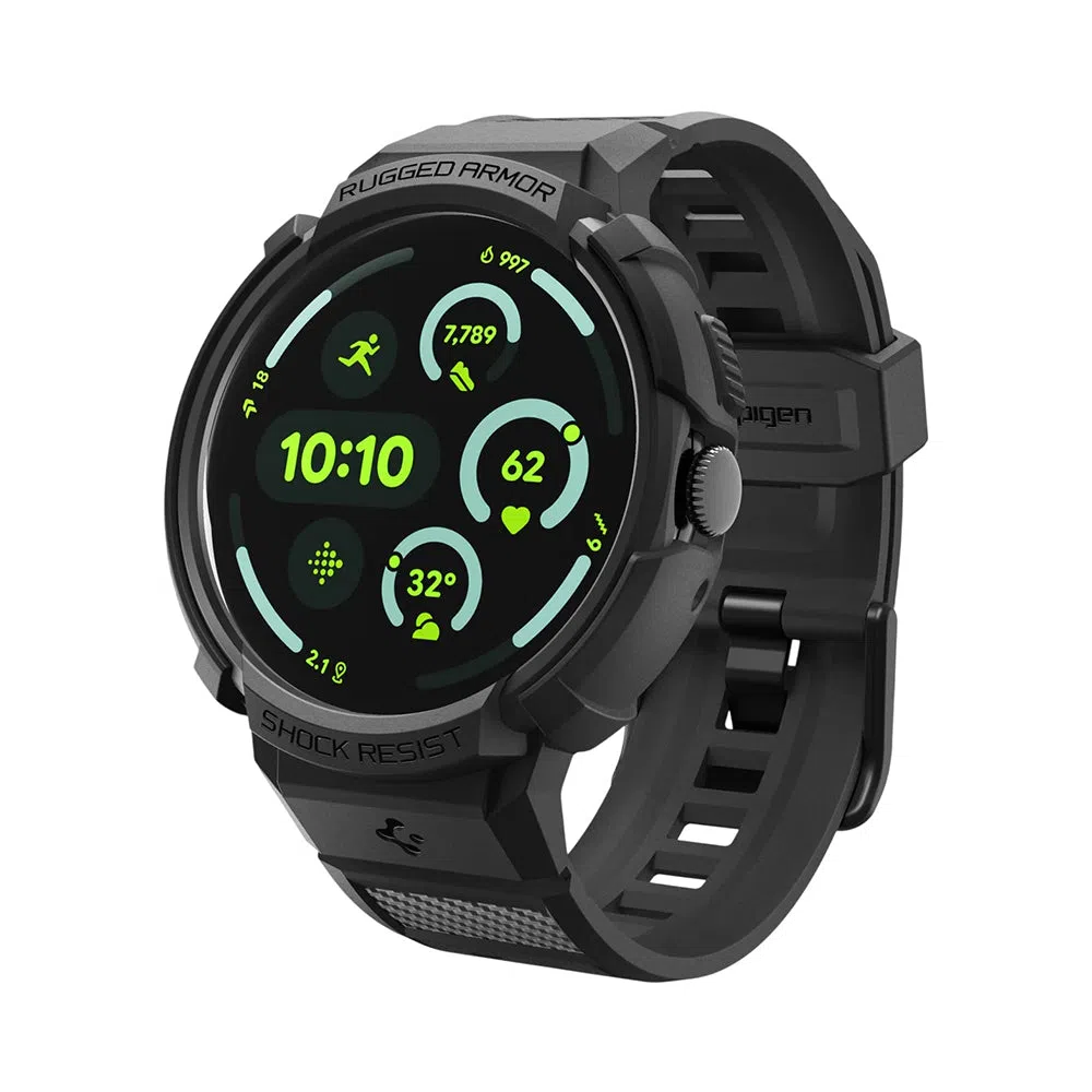 Custodia Spigen Rugged Armor Pro per Google Pixel Watch 41mm Series, Nera ACS09484 — 1