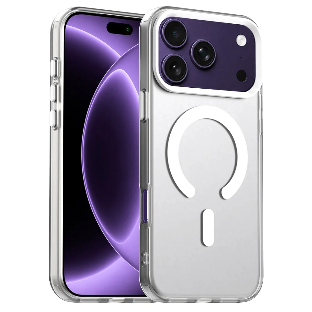 Custodia MagSafe per Apple iPhone 18 Pro / 17 Pro, Techsuit, CandyCase, Bianca — 1