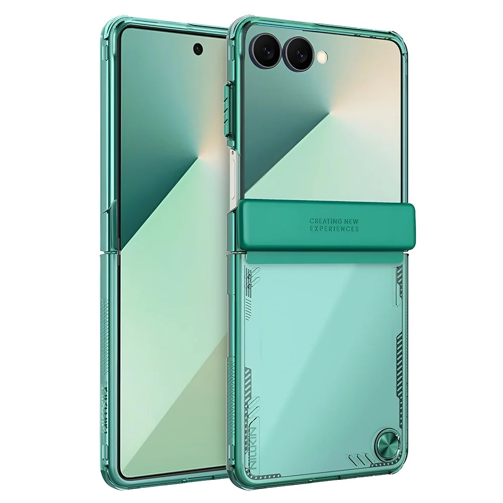 Custodia per Samsung Galaxy Z Flip7 F766, Nillkin, Iceblade, Verde — 1