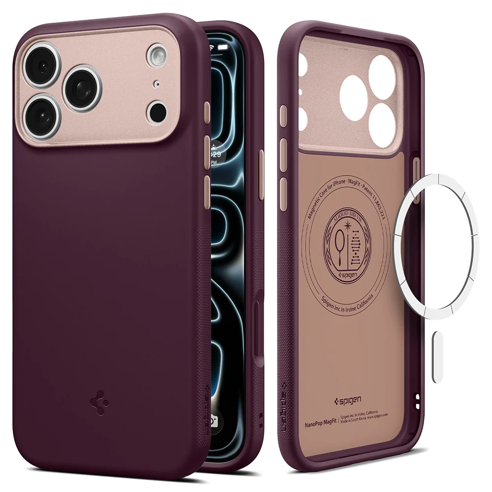 Custodia MagSafe per Apple iPhone 18 Pro Max / 17 Pro Max, Spigen, Caseology Nano Pop, Vinaccia ACS12141 — 1