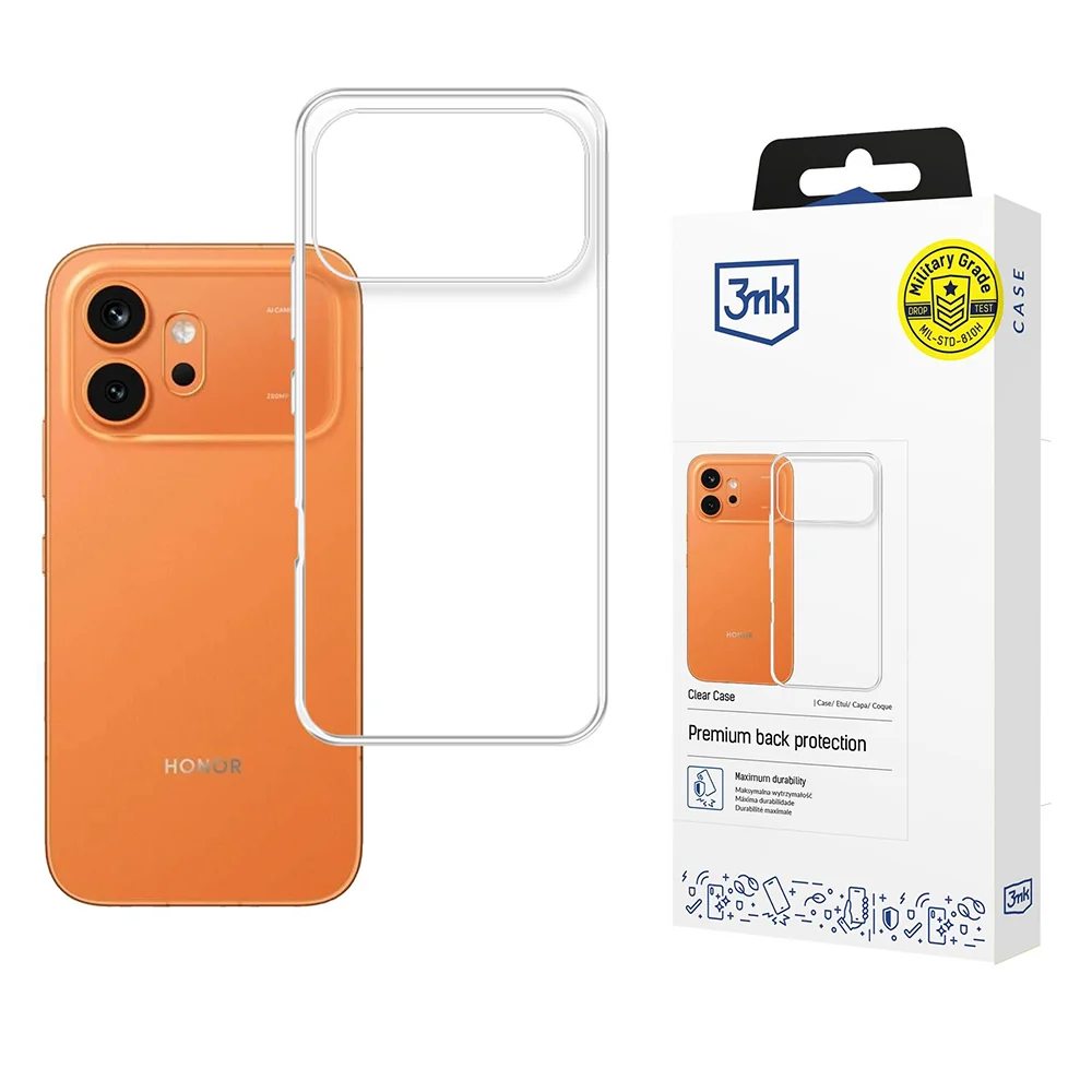 Custodia per Honor 600, 3MK, Clear, Trasparente — 1