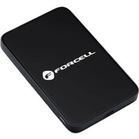 Batteria Esterna Wireless Forcell F5K8, 5000mAh, 15W, PD + FQI, 1 x QI - 1 x USB-C, Nera