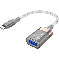 Adattatore OTG Lightning - USB-A BWOO BZ70, Grigio
