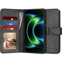 Custodia per Xiaomi 17 Ultra, Techsuit, Diary Book, Nera