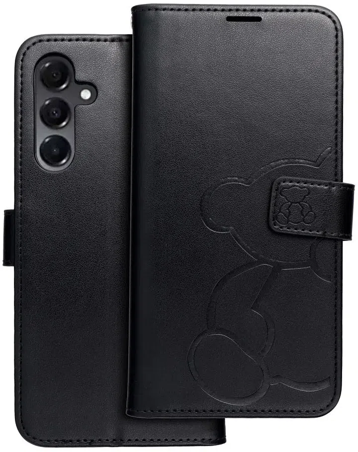 Custodia per Samsung Galaxy A16 5G A166, OEM, MEZZO Teddy Bear, Nera — 1