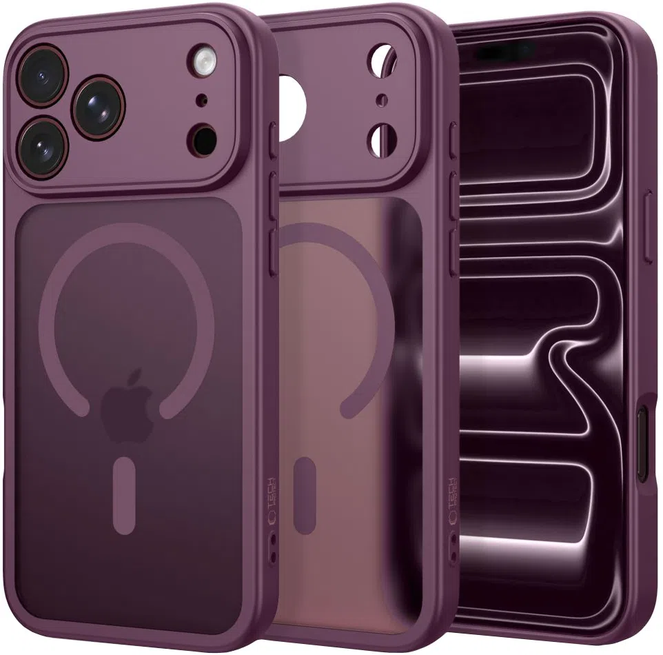 Custodia MagSafe per Apple iPhone 18 Pro Max / 17 Pro Max, Tech-Protect, BasicMag, Vinaccia Opaca — 2