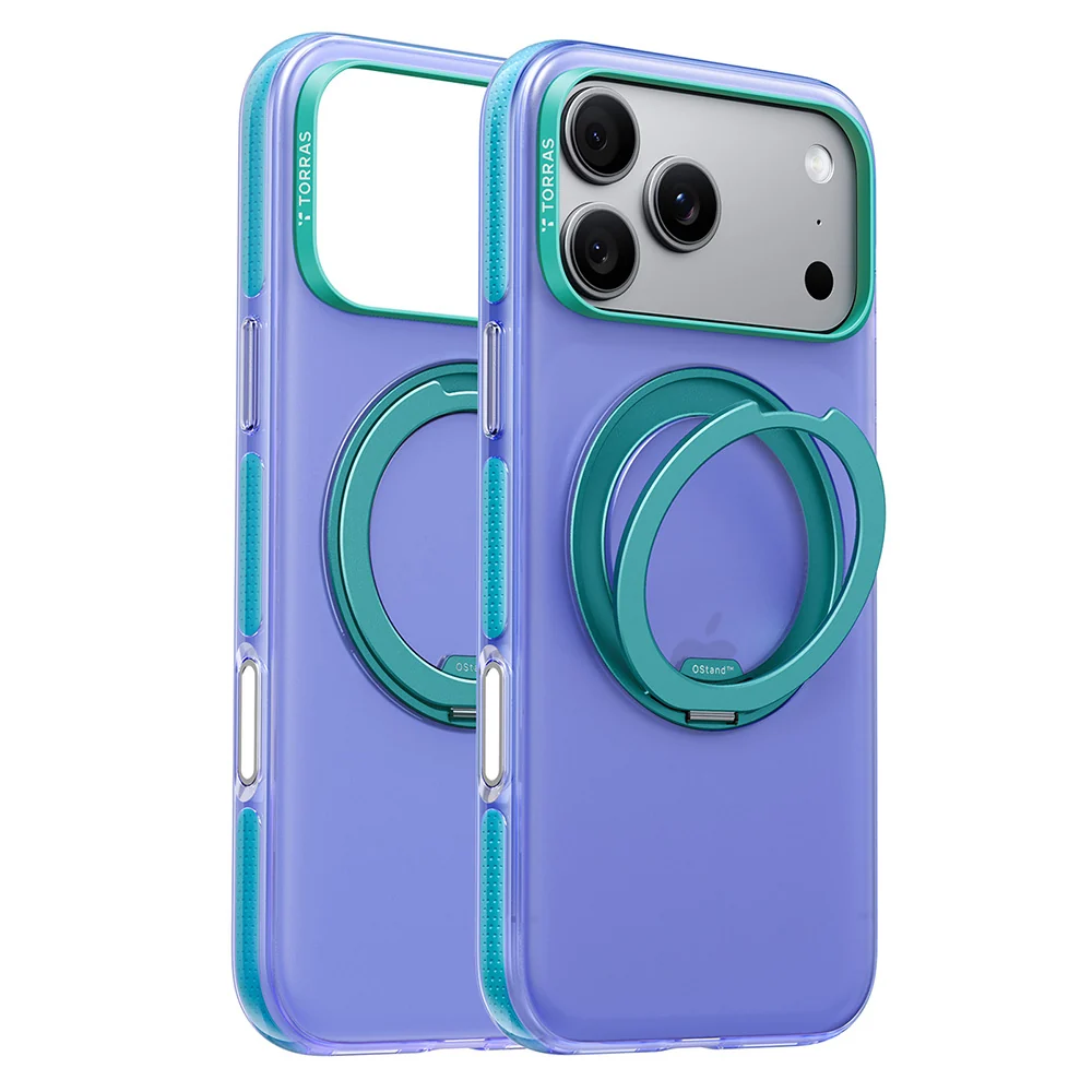 Custodia MagSafe per Apple iPhone 18 Pro Max / 17 Pro Max, Torras, Ostand O3 Hue, Indigo — 1