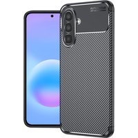 Custodia per Samsung Galaxy A57 5G, Techsuit, CarbonFiber, Nera