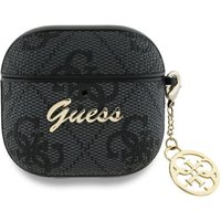 Custodia Guess 4G Charm per Apple AirPods 4, Nera