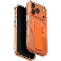 Custodia MagSafe per Apple iPhone 17 Pro, UNIQ, Heldro Air MagClick, Arancione Trasparente